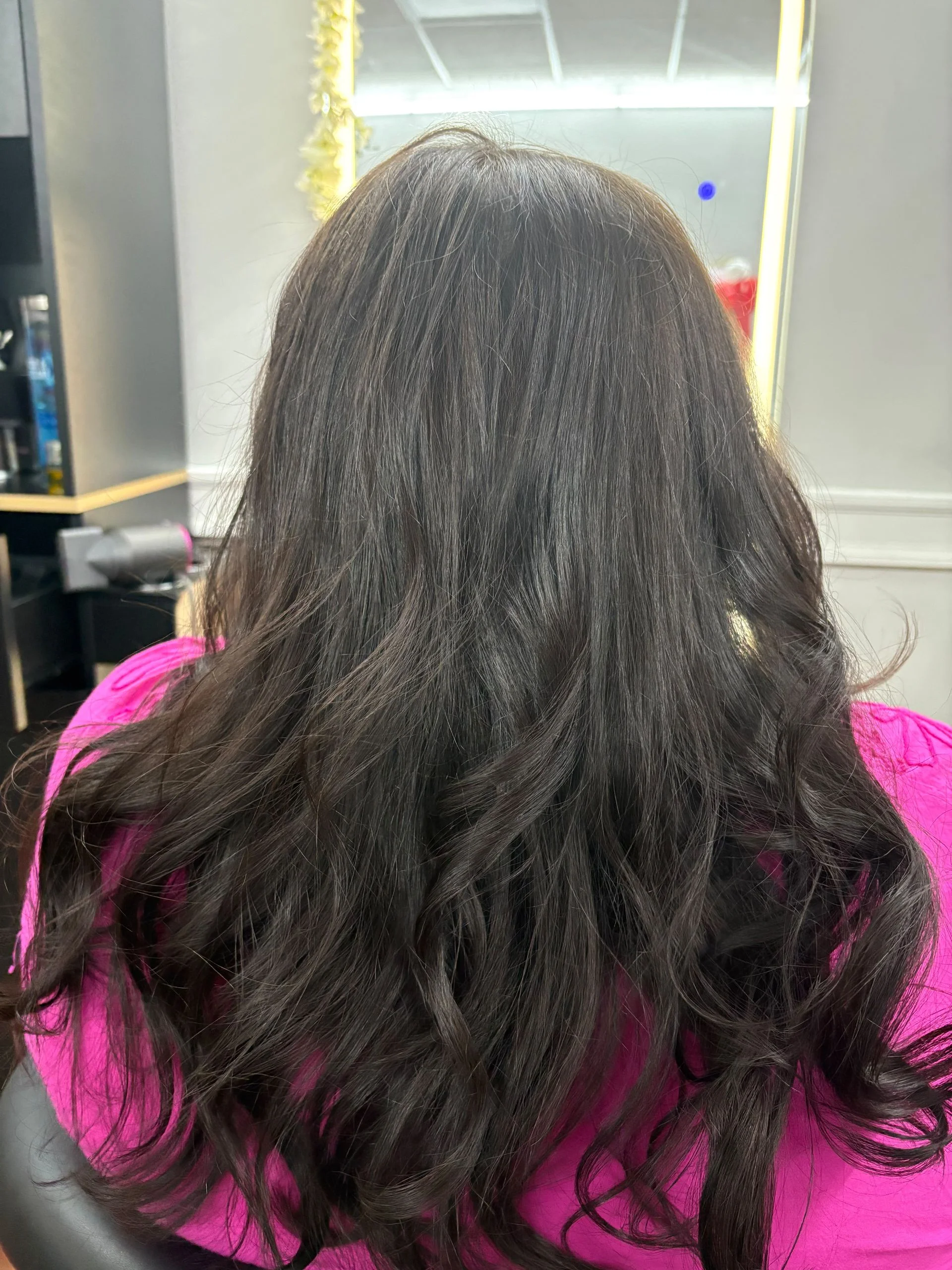Hair styling result at Madame Luxury